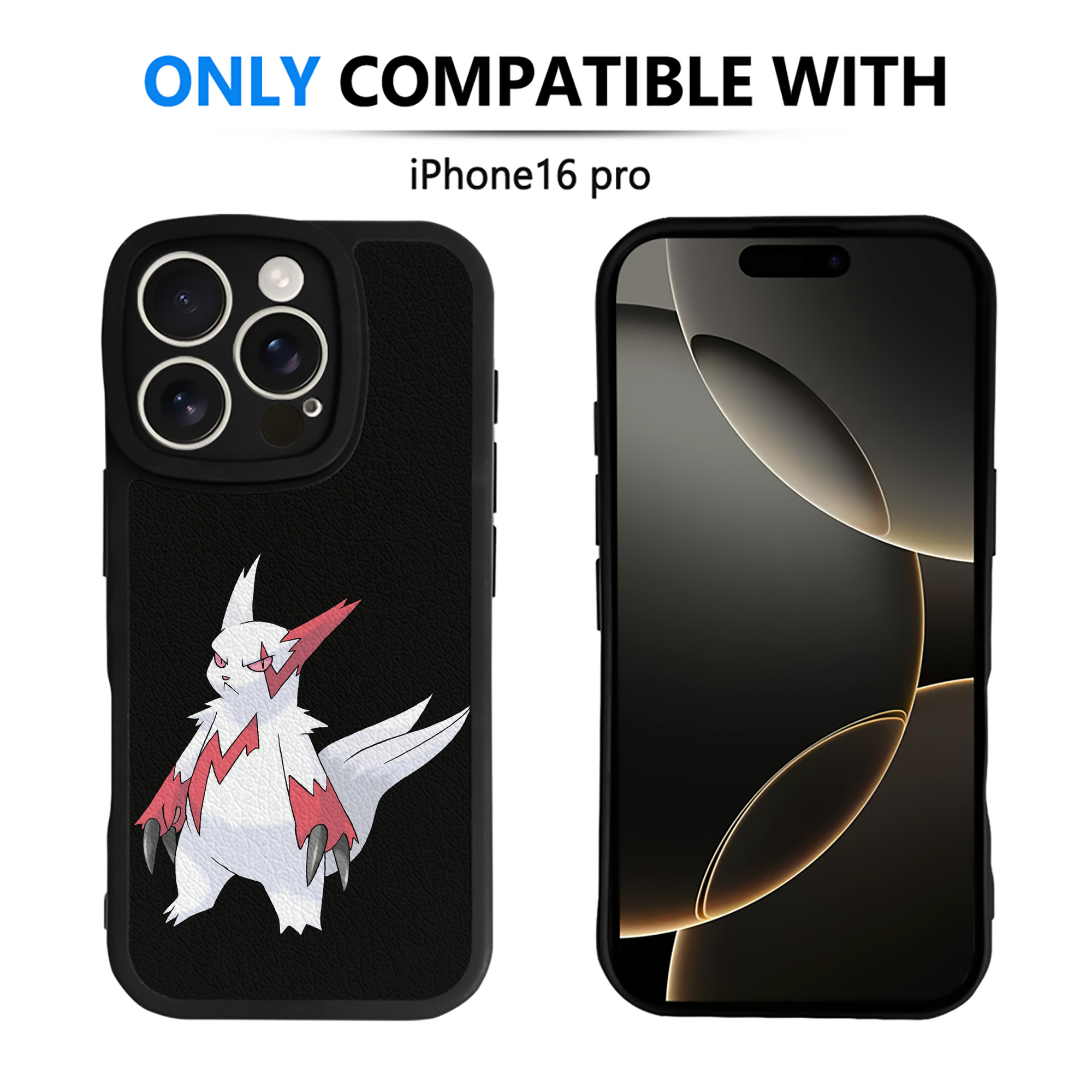 （画像用） ポケットモンスター Pokémon 【iPhone 16シリーズ対応】シリコンスマホケース（レザー調） 材質：シリコン
